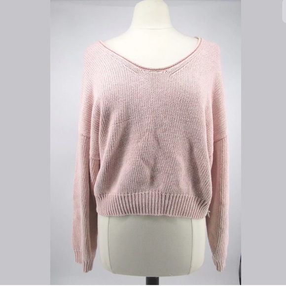 Free People Pink Rose Perfect Day Pullover Medium - Picture 4 of 7